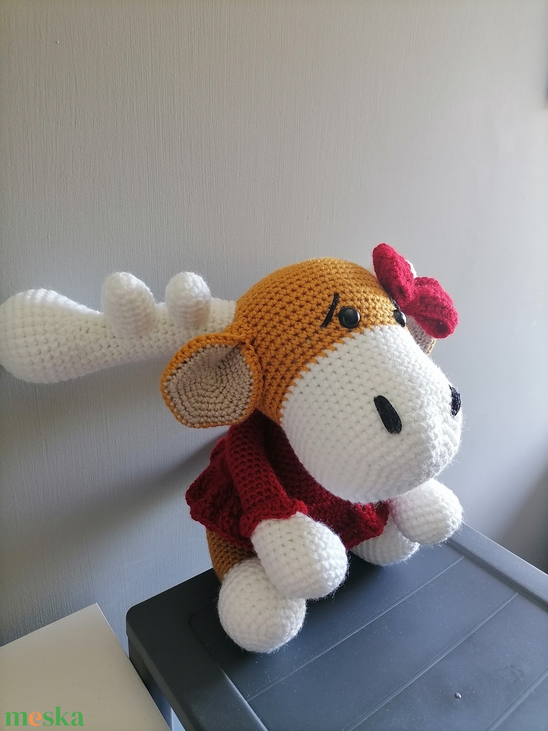 jávorszarvas kislány - játék & sport - plüssállat & játékfigura - őzike, szarvas - Meska.hu