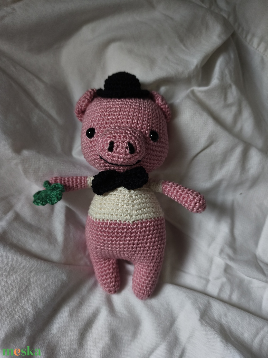 Mázli, a szerencsehozó malac - játék & sport - plüssállat & játékfigura - malac - Meska.hu