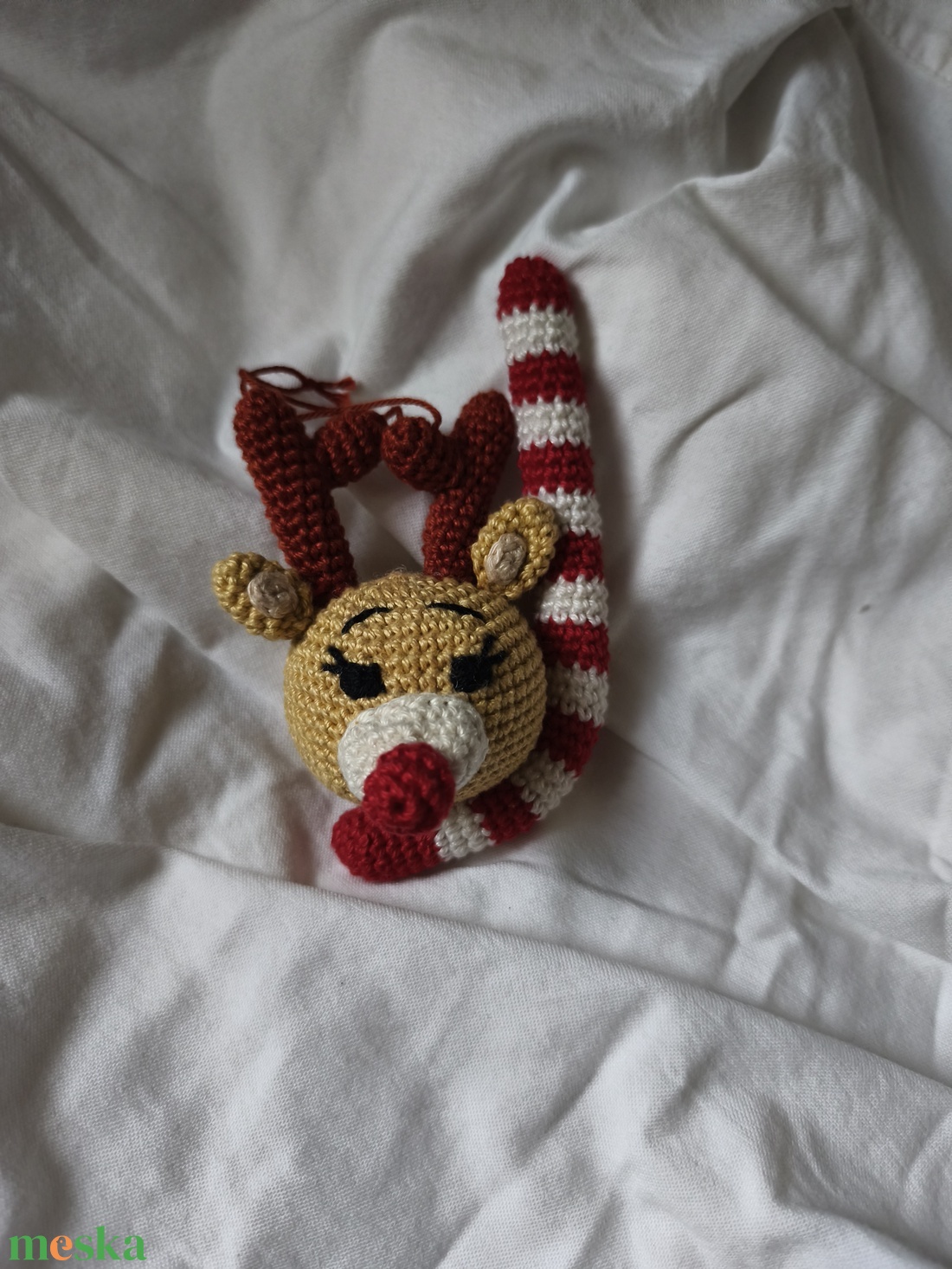 Candy Cane réni - karácsony - karácsonyi lakásdekoráció - karácsonyi lakásdíszek - Meska.hu