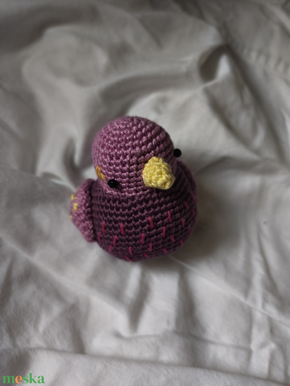 Kis lila madár - játék & sport - plüssállat & játékfigura - madár - Meska.hu