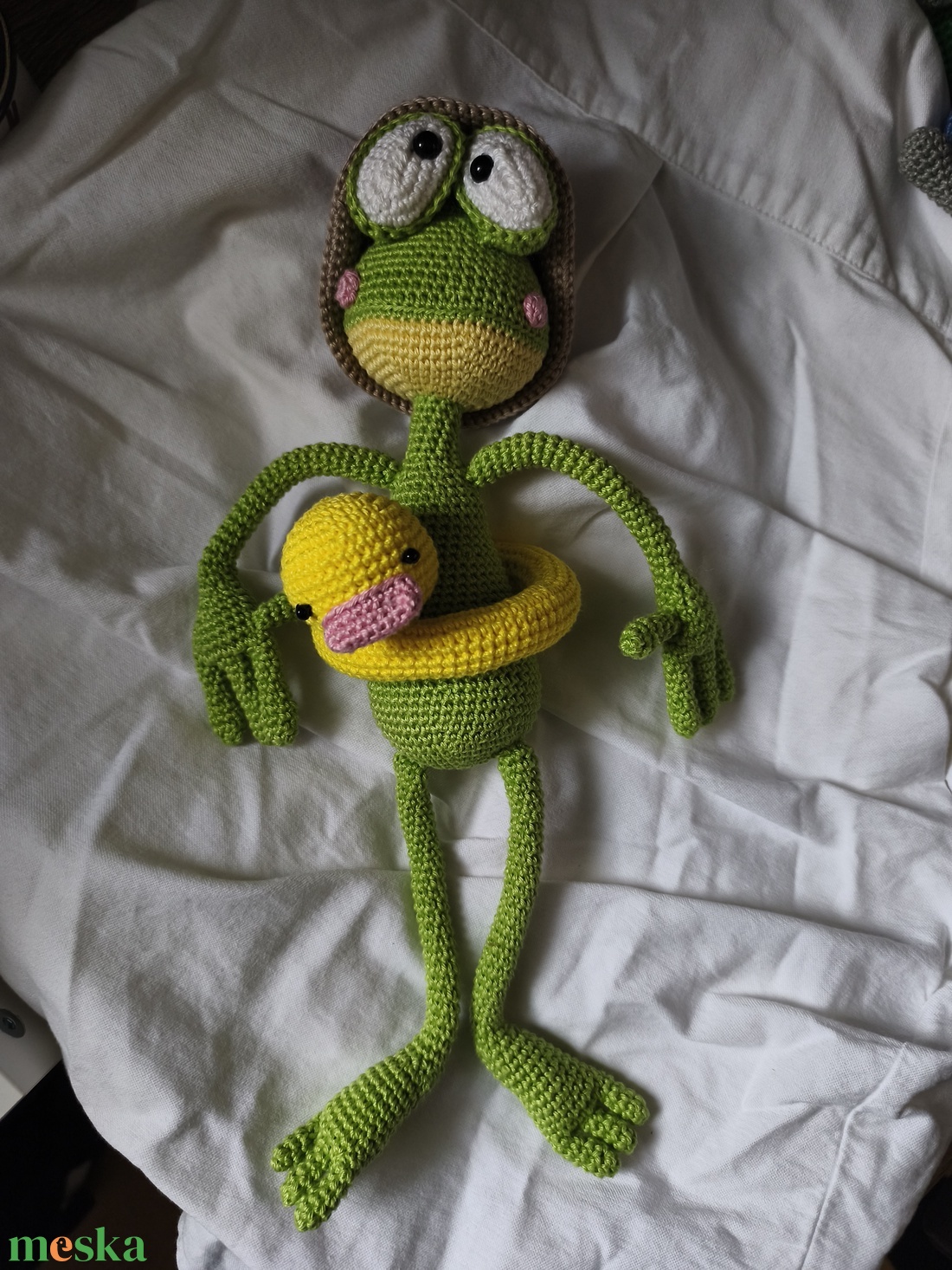 Breki, a nyaraló béka - játék & sport - plüssállat & játékfigura - béka - Meska.hu