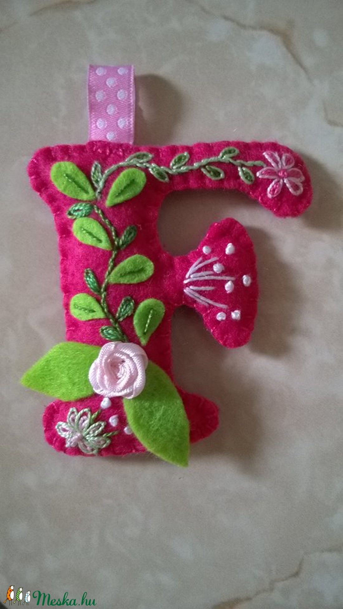  Monogram-F- - otthon & életmód - dekoráció - Meska.hu