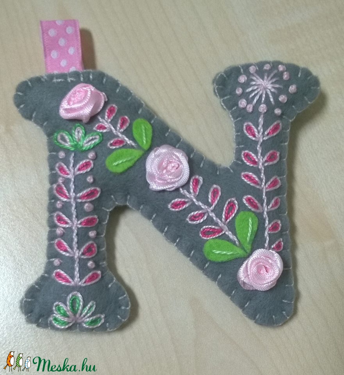 Monogram-N- - otthon & életmód - dekoráció - Meska.hu