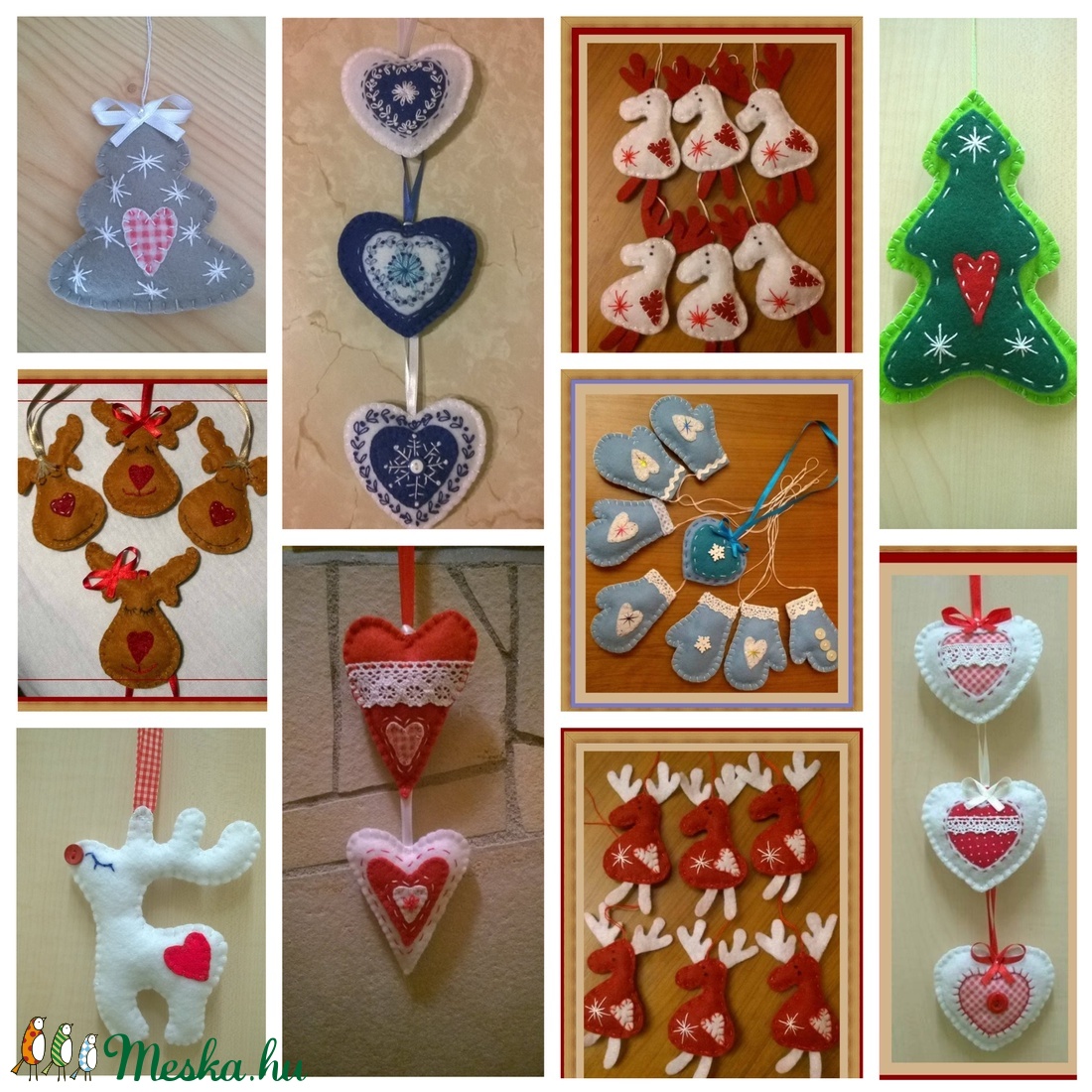 Karácsonyi díszek - karácsony - Meska.hu