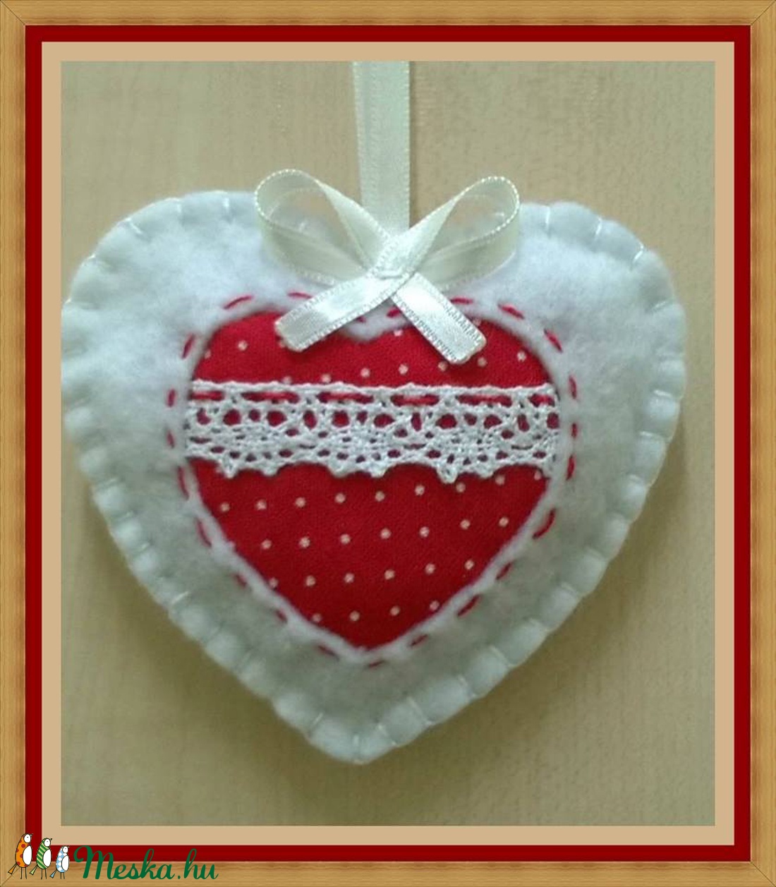 Karácsonyi szívek - karácsony - Meska.hu