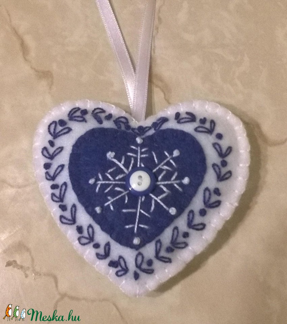 Karácsonyi szívek - karácsony - Meska.hu