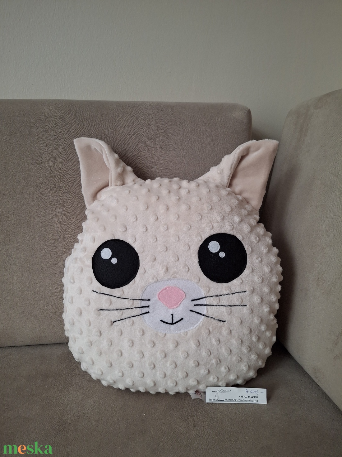 Pufipárna - otthon & életmód - babaszoba, gyerekszoba - gyerek díszpárna - Meska.hu