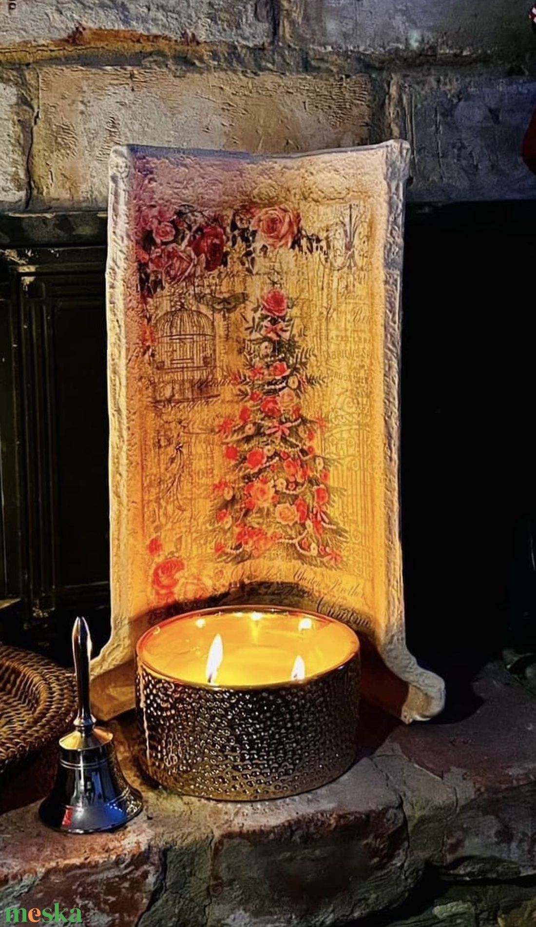 Karácsonyi cserép dekoráció - karácsony - karácsonyi lakásdekoráció - karácsonyi lakásdíszek - Meska.hu