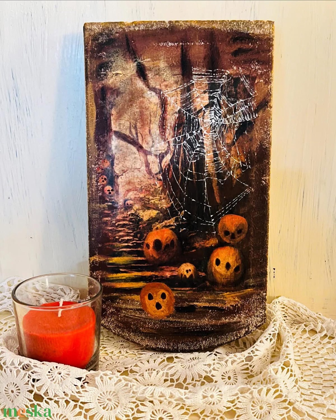 Halloweeni tökök cserépen - otthon & életmód - dekoráció - halloween - halloweeni dekoráció - Meska.hu