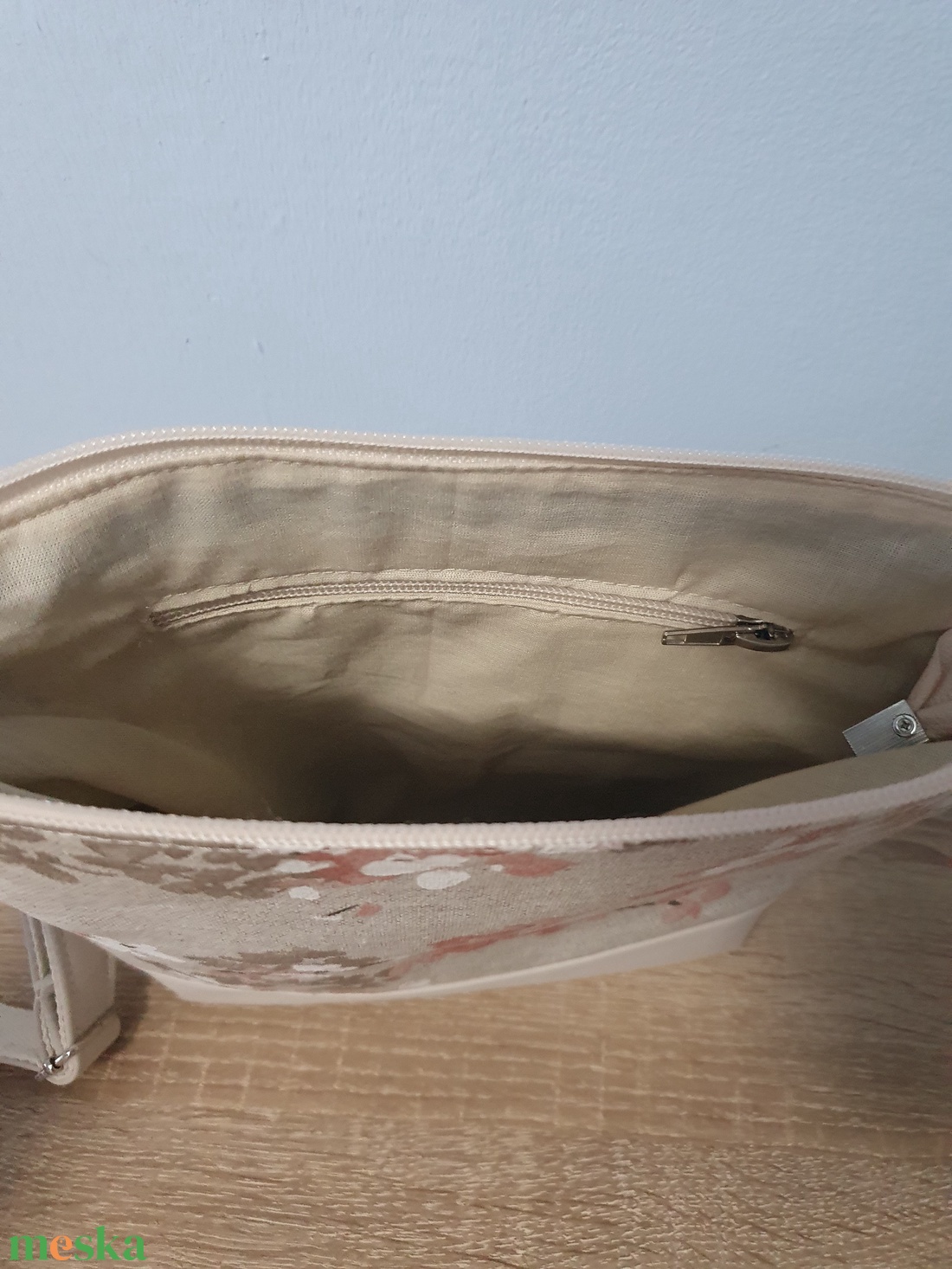 Oldaltáska barna-virág mintás - táska & tok - kézitáska & válltáska - vállon átvethető táska - Meska.hu