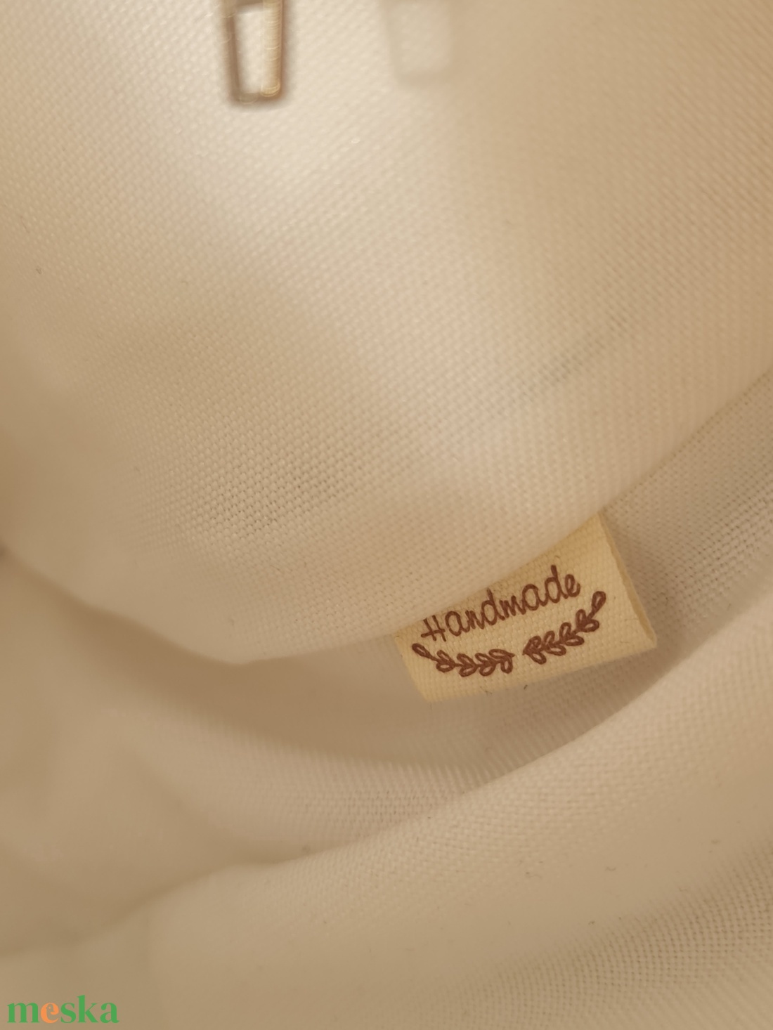 Oldaltáska fehér-pitypang mintás - táska & tok - kézitáska & válltáska - vállon átvethető táska - Meska.hu