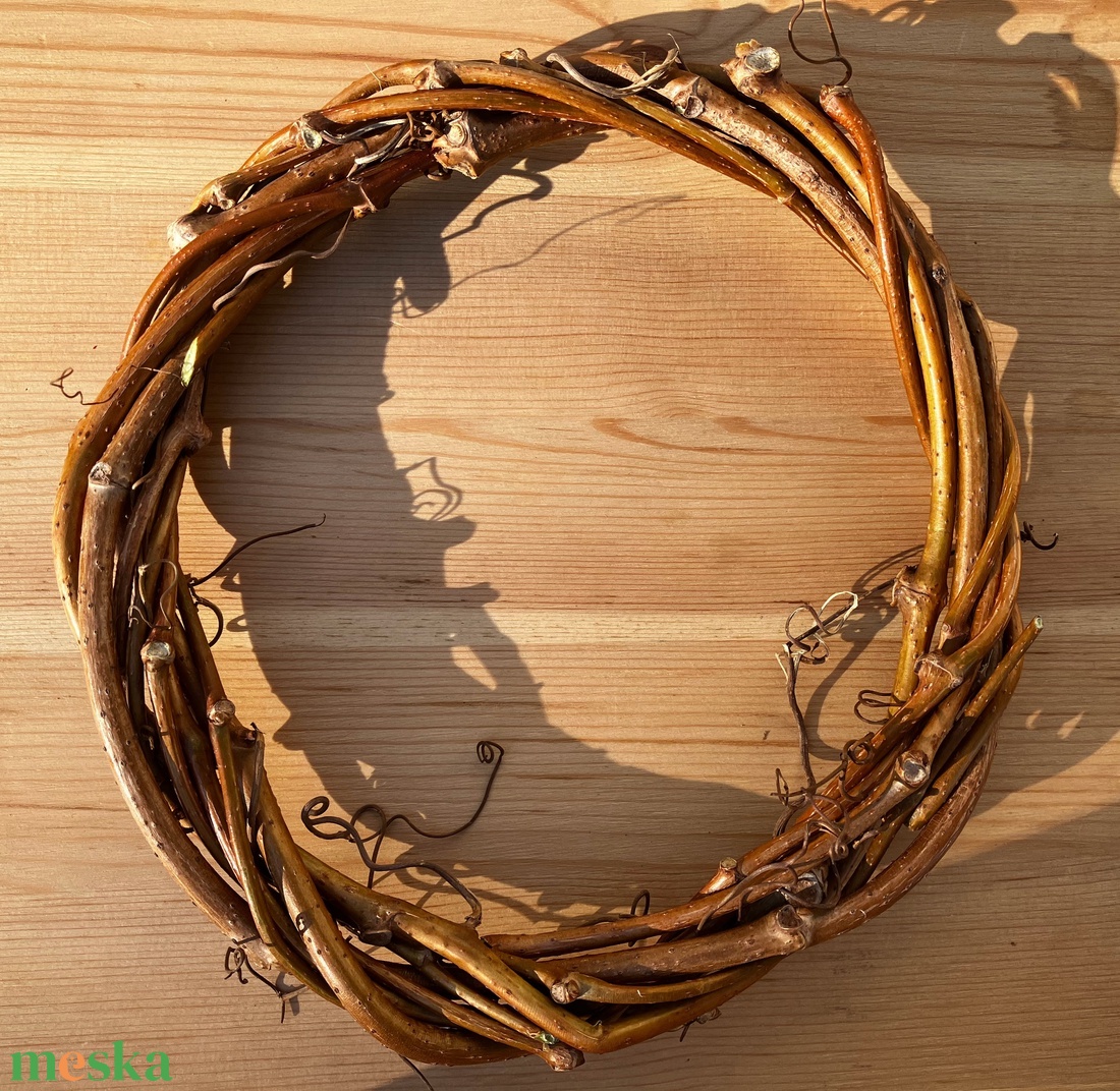 Természetes vadszőlő koszorúalap � romantikus, rusztikus dekoráció - karácsony - adventi díszek - adventi koszorú - Meska.hu