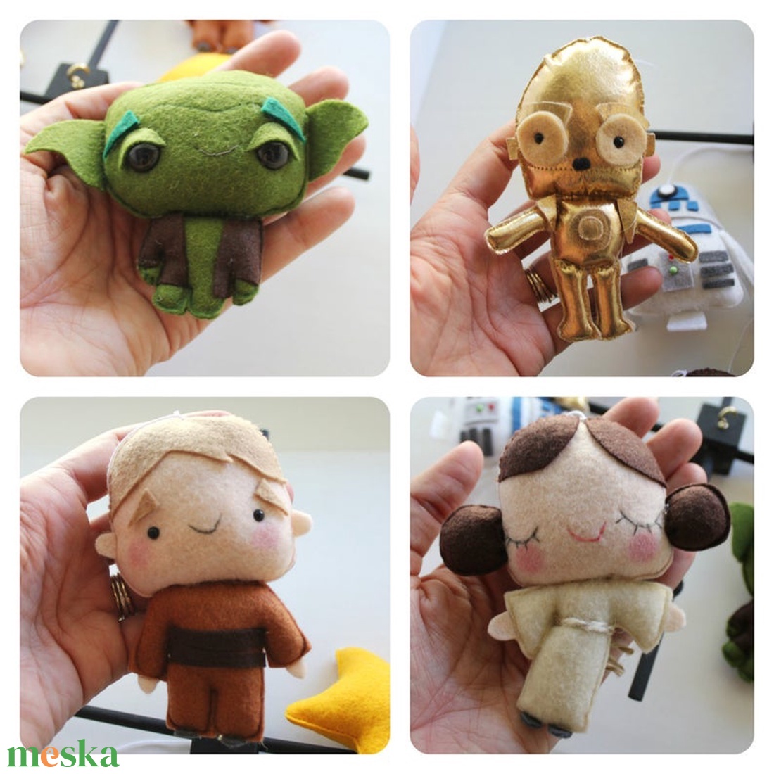 STAR WARS Babaforgó, 3CPO, R2D2, Lea hercegnő, Luke Skywalker, Yoda - játék & sport - babalátogató ajándékcsomag - Meska.hu STAR WARS Babaforgó, 3CPO, R2D2, Lea hercegnő, Luke Skywalker, Yoda - játék & sport - babalátogató ajándékcsomag - Meska.hu