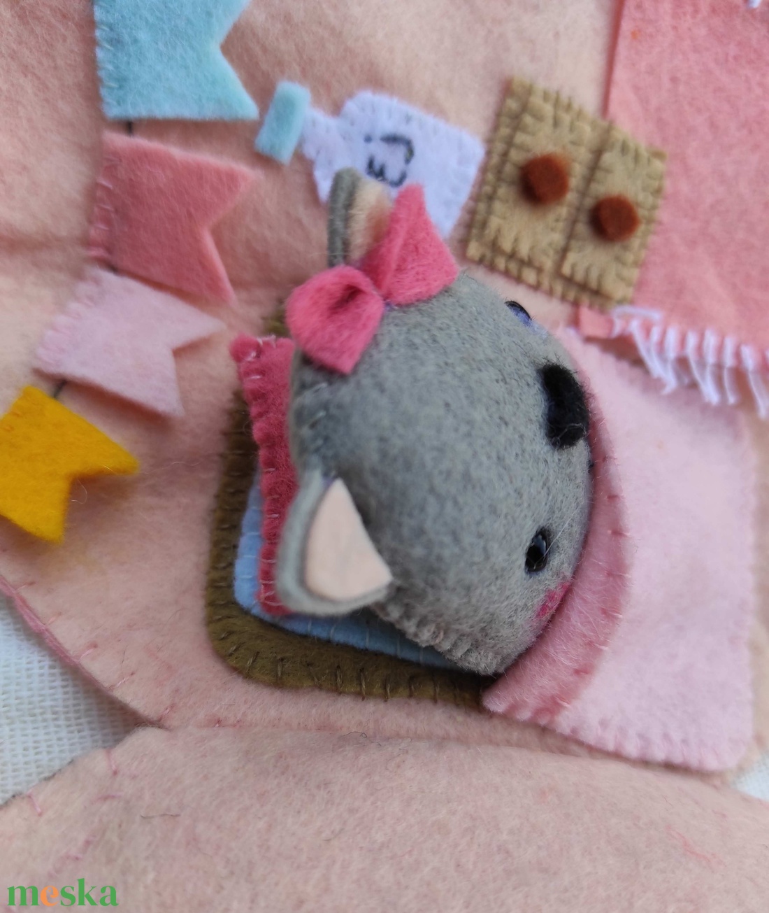 CSENDESKÖNYV, cicababa fánk ház, fánk, cica, baba, kislány, játék, mancsicsi, babaház - játék & sport - készségfejlesztő és logikai játék - készségfejlesztő és logikai játék - Meska.hu