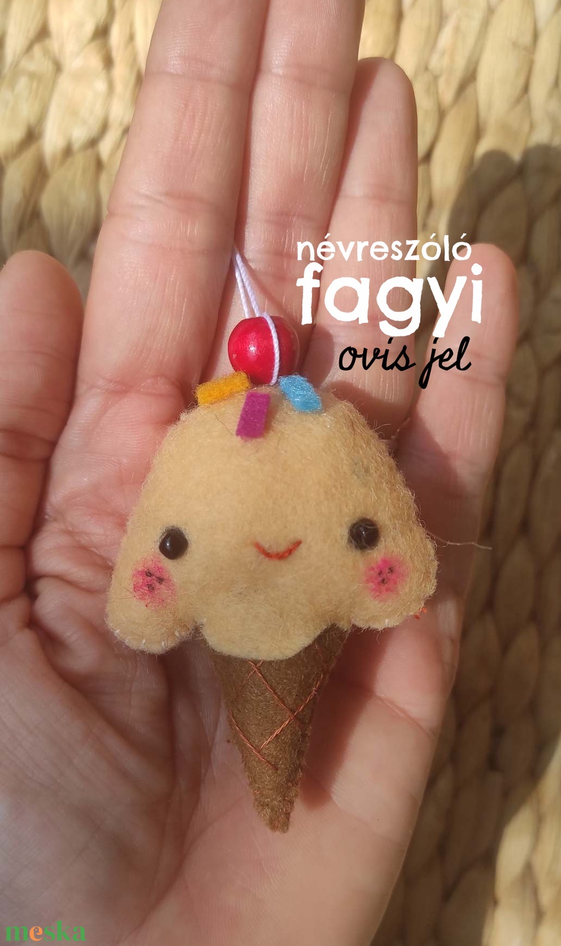 Ovis jel, Fagyi, Ovi, Óvoda, ovisjel, iskolakezdés, iskola, szeptember 1, óvodakezdés, oviszsák, óvodai oviszsák, név - játék & sport - ovis felszerelés - óvodai jelek - Meska.hu