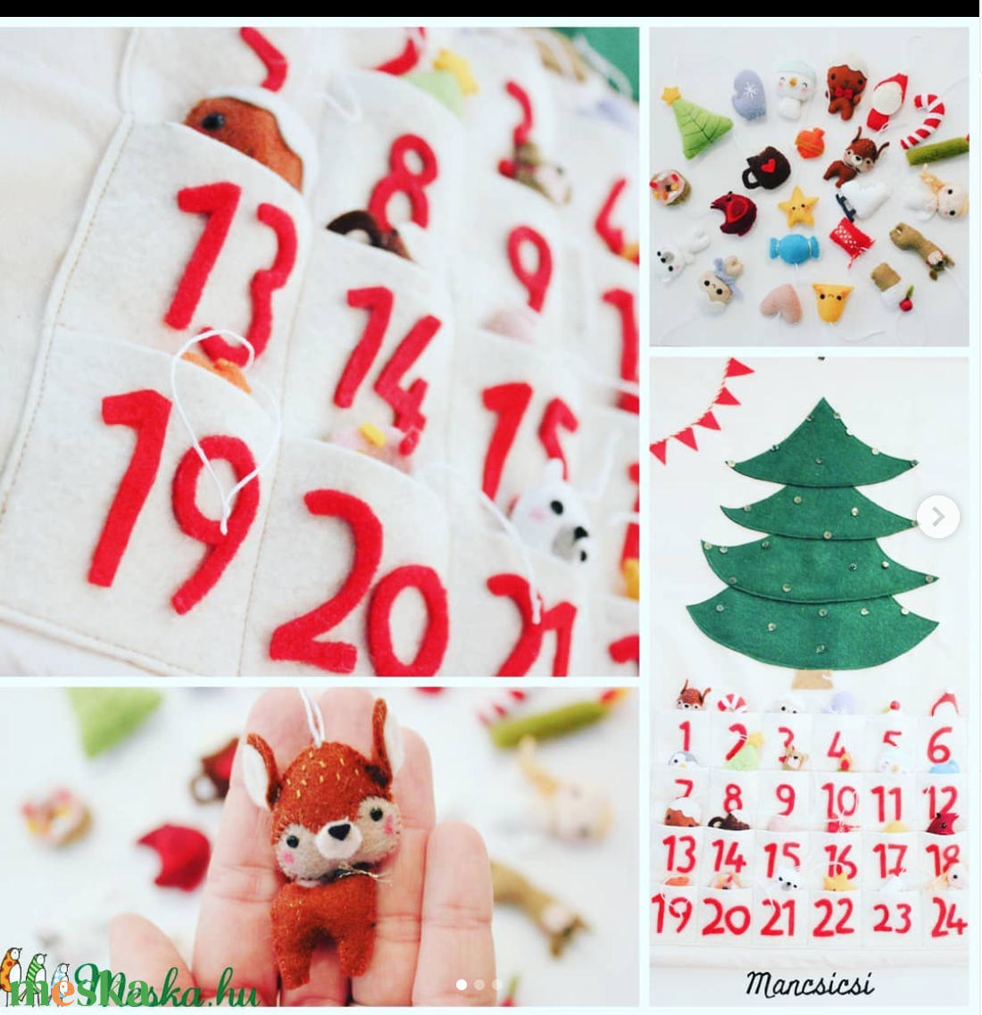 Advent naptár - karácsony - adventi díszek - adventi naptár - Meska.hu