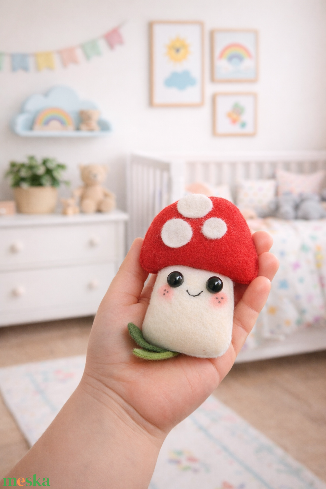 Kézműves gyerek játék gomba Mancsicsi műhelyéből  - játék & sport - plüssállat & játékfigura - más figura - Meska.hu