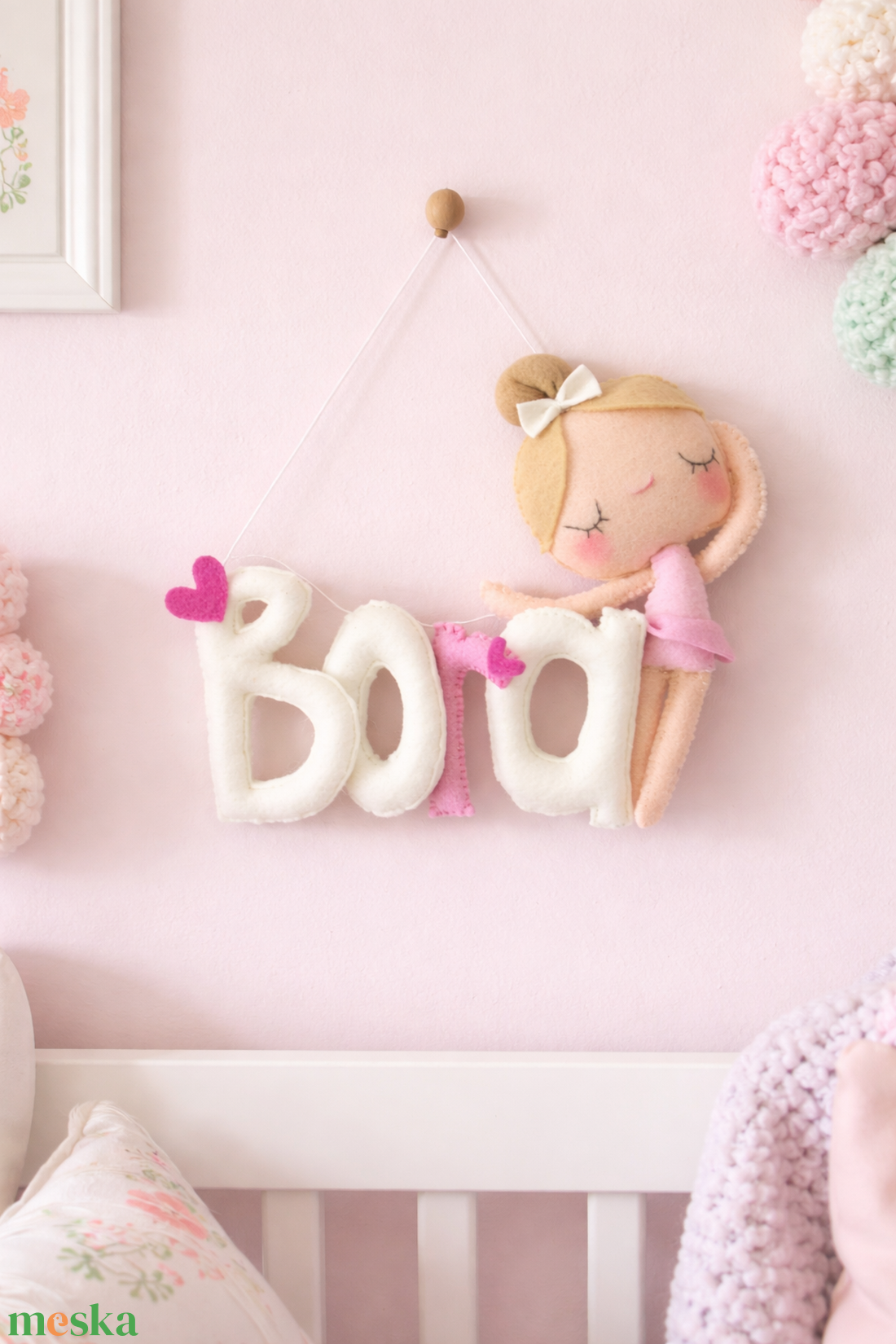 Babaszoba kopogtató, kézműves termék, babaszoba dekoráció Mancsicsi műhelyéből - baba - mama - babaszoba dekoráció - baba névtábla - Meska.hu