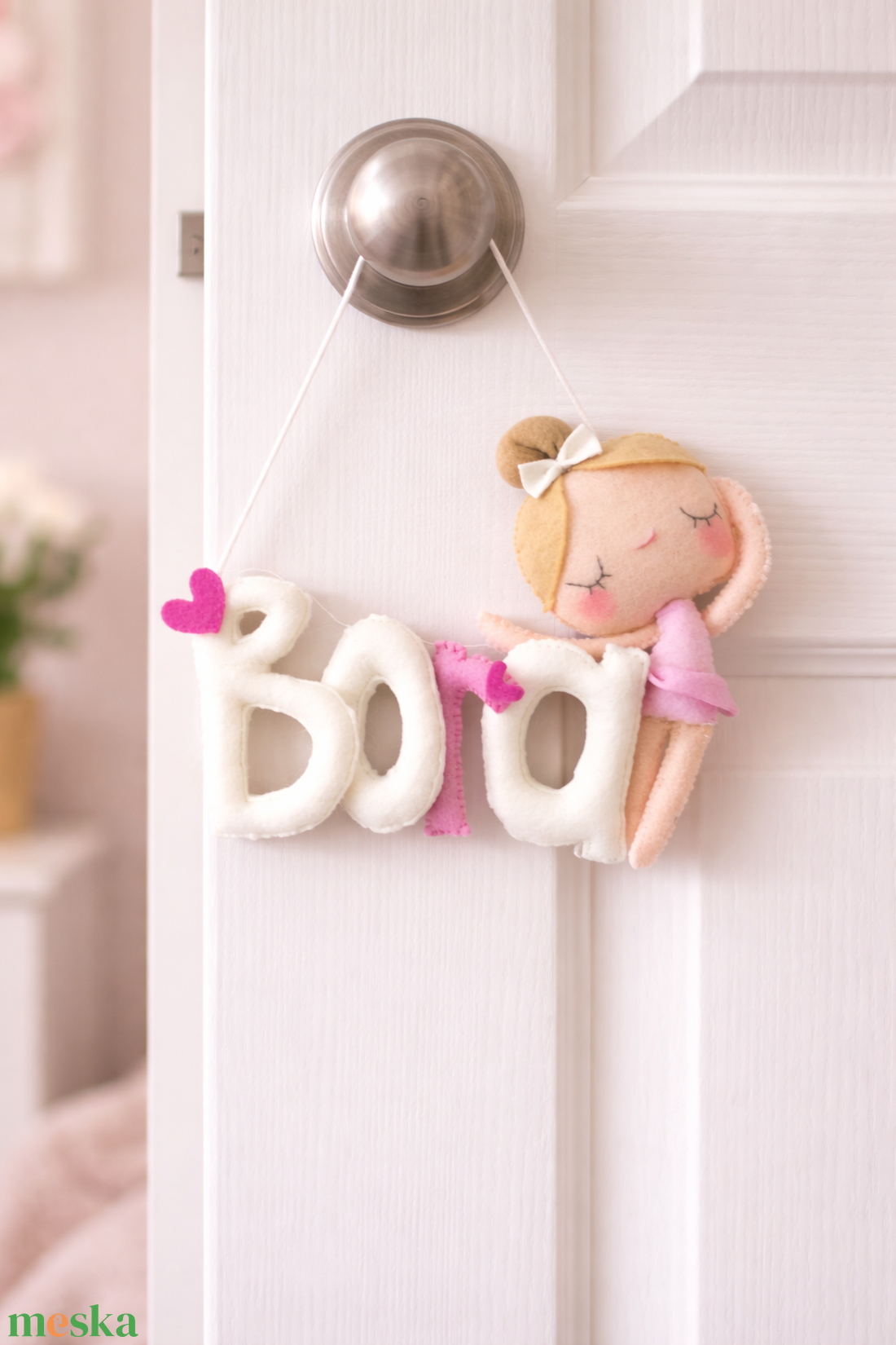 Babaszoba kopogtató, kézműves termék, babaszoba dekoráció Mancsicsi műhelyéből - baba - mama - babaszoba dekoráció - baba névtábla - Meska.hu
