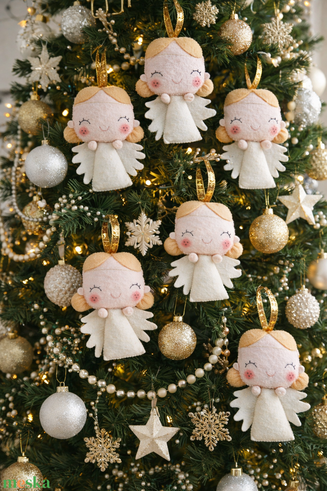 karácsonyfadísz, angyal, magyar kézműves termék, karácsony - karácsony - karácsonyi lakásdekoráció - karácsonyfadíszek - Meska.hu