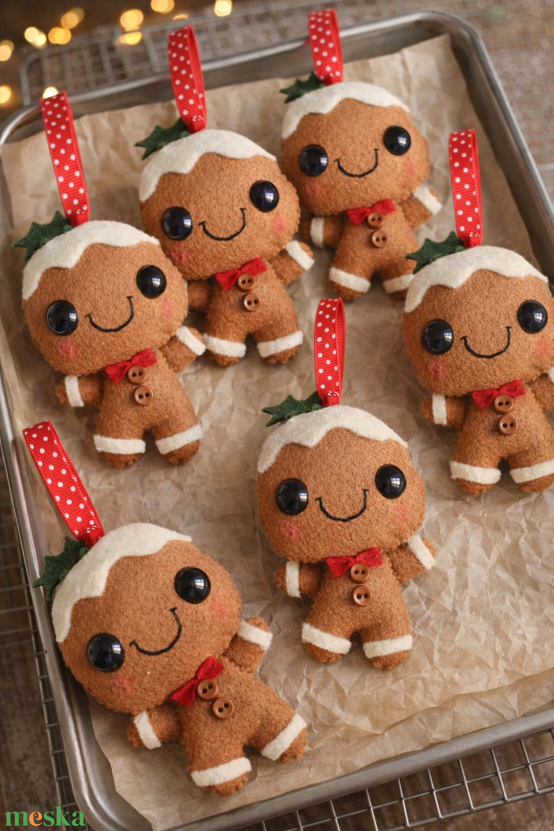 Mézeskalács karácsonyfadísz - kézműves termék Mancsicsi műhelyéből  - karácsony - karácsonyi lakásdekoráció - karácsonyfadíszek - Meska.hu