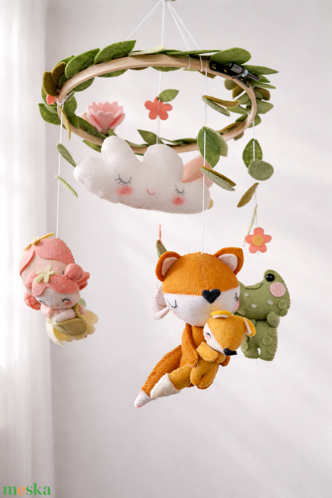 Erdei tündér babaforgó - baba - mama - baba játékok - kiságyforgó - Meska.hu