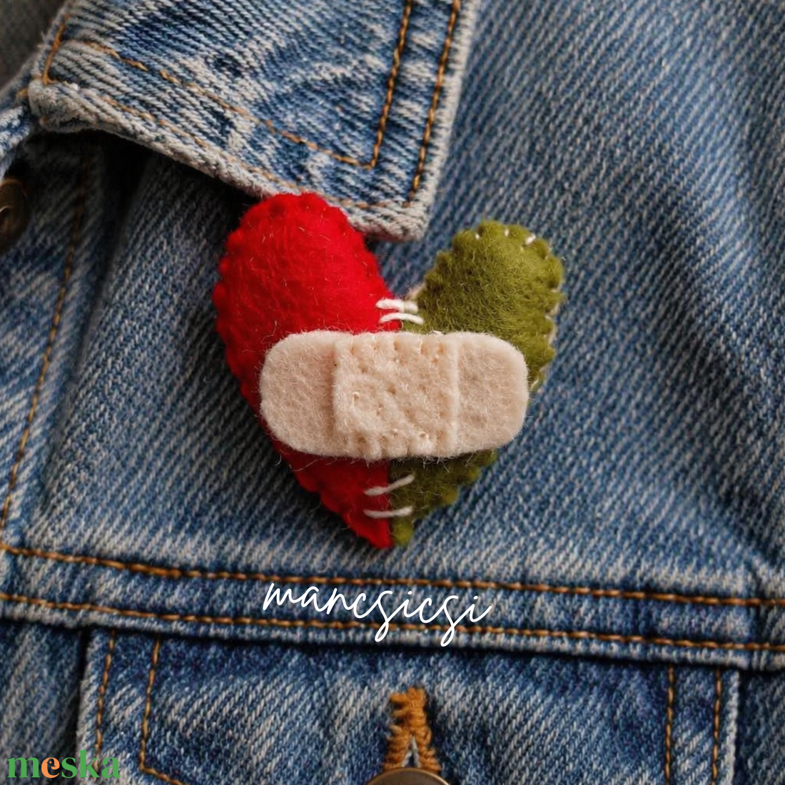 Nemzeti kitűző - kézműves magyar termék  - ékszer - kitűző és bross - Meska.hu