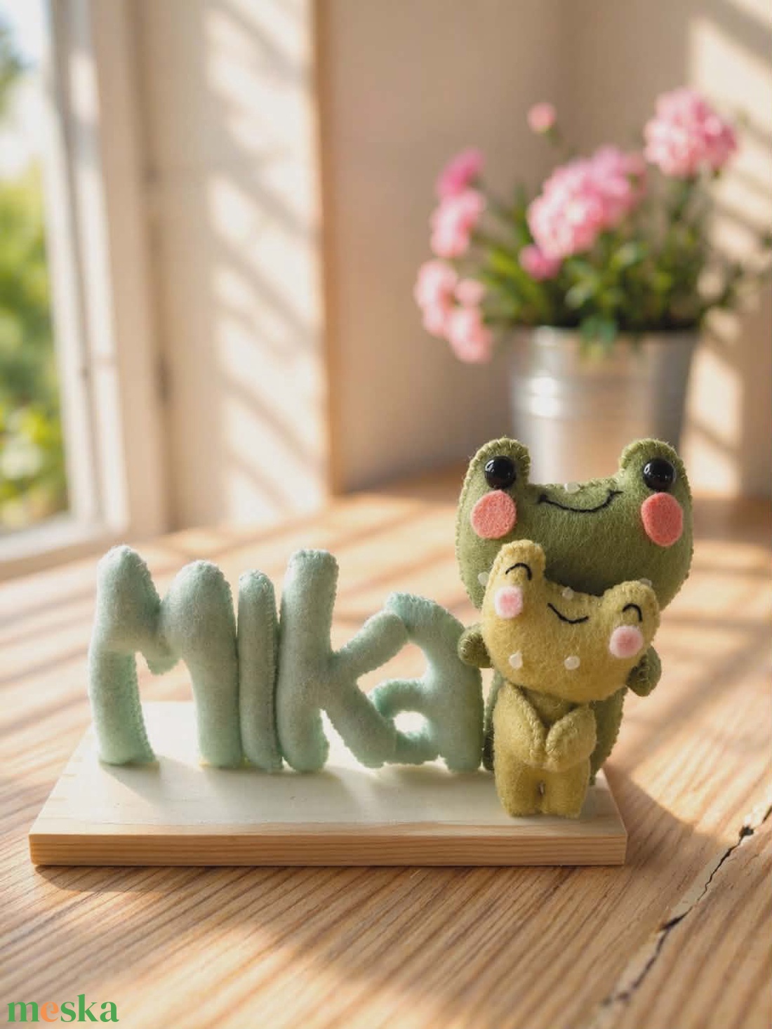 Békás névtábla - kézműves egyedi névreszóló magyar termék - babaszoba dekoráció - baba - mama - babaszoba dekoráció - baba névtábla - Meska.hu