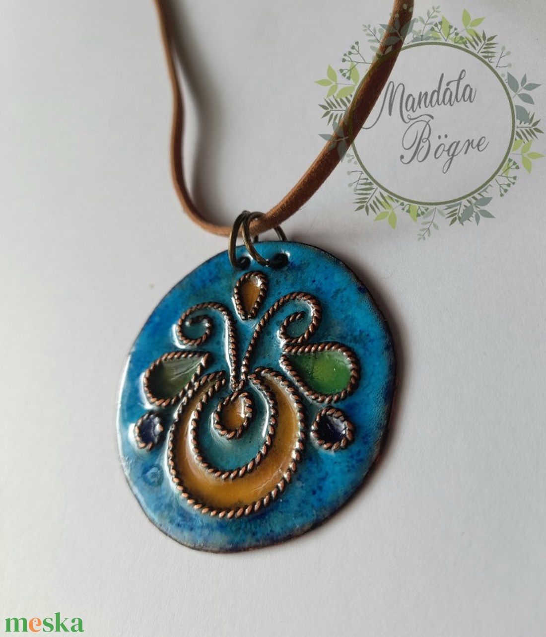 Holdvilág mandala medál , Tűzzománc nyaklánc - ékszer - nyaklánc - medál - Meska.hu Holdvilág mandala medál , Tűzzománc nyaklánc - ékszer - nyaklánc - medál - Meska.hu