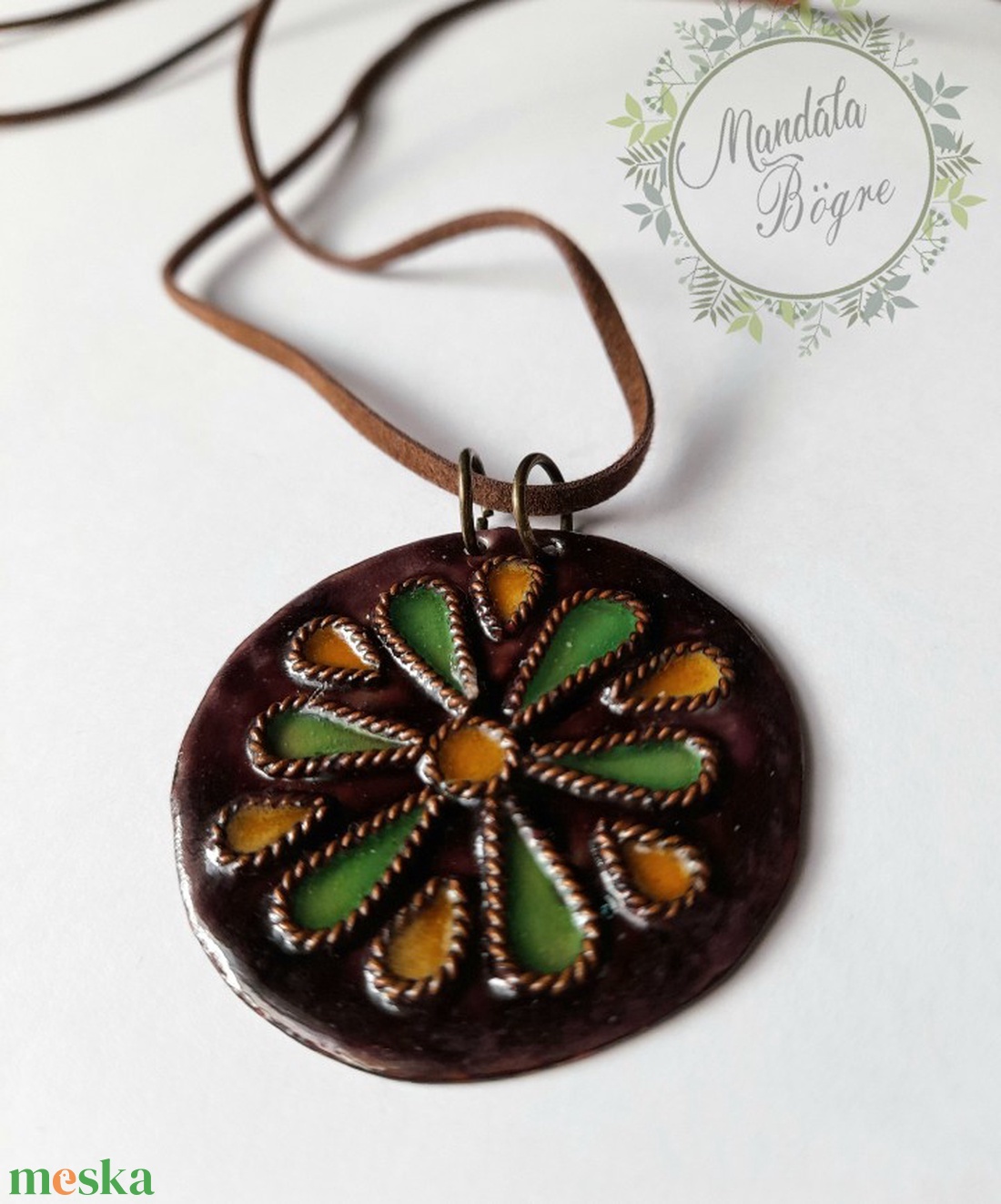 Földanya mandala medál , Tűzzománc nyaklánc - ékszer - nyaklánc - medál - Meska.hu Földanya mandala medál , Tűzzománc nyaklánc - ékszer - nyaklánc - medál - Meska.hu