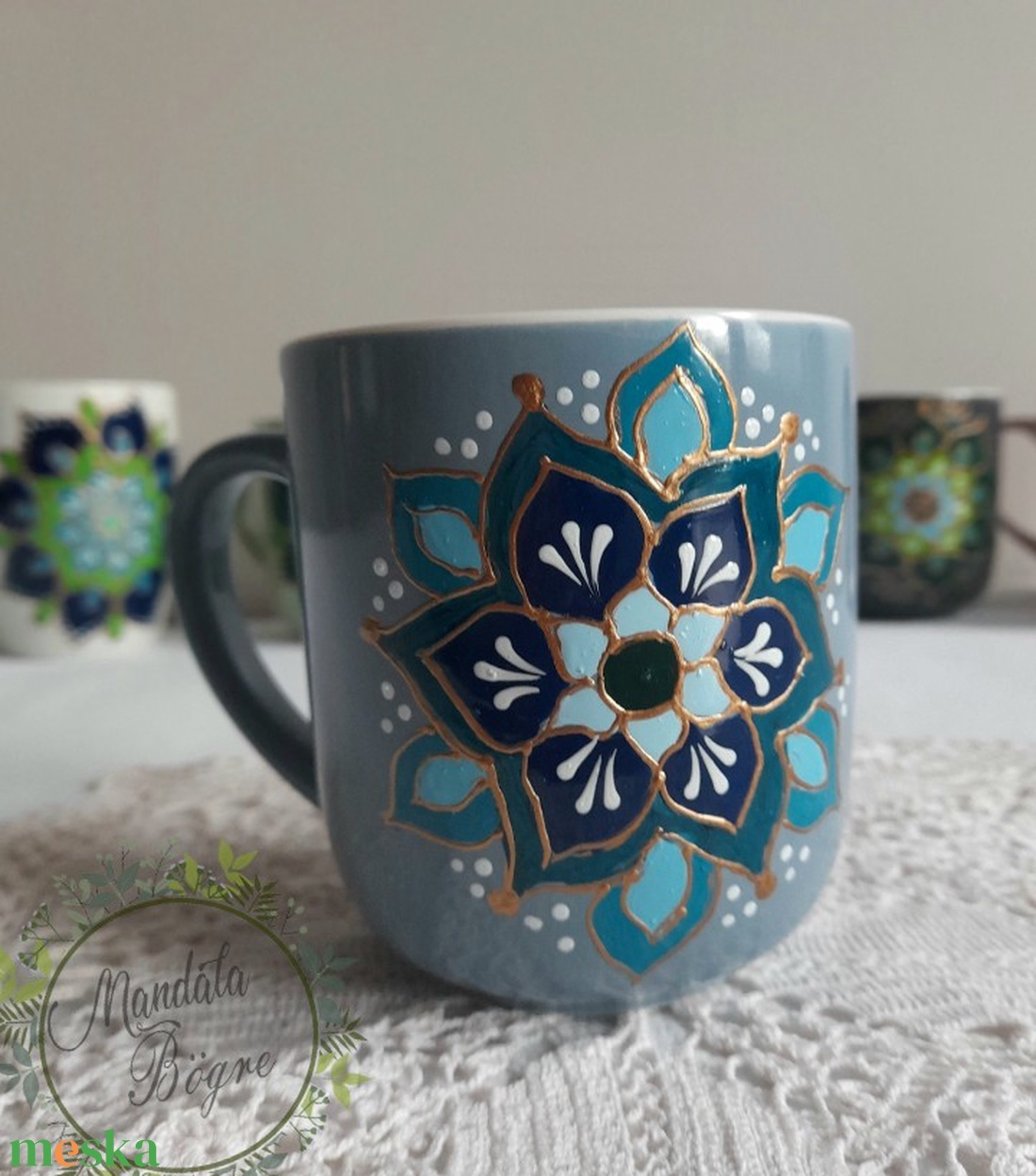 Kék bögre,Mandala bögre 1. - otthon & életmód - konyhafelszerelés, tálalás - tálalás - bögre & csésze - Meska.hu Kék bögre,Mandala bögre 1. - otthon & életmód - konyhafelszerelés, tálalás - tálalás - bögre & csésze - Meska.hu