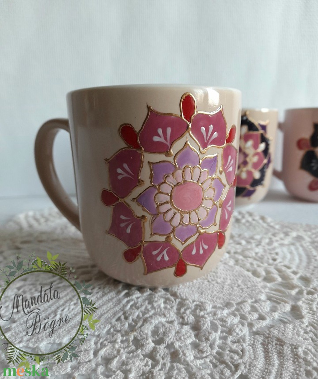 PinkPiros mandala bögre,Pink bögre - otthon & életmód - konyhafelszerelés, tálalás - tálalás - teás- és kávés pohár, készlet - Meska.hu PinkPiros mandala bögre,Pink bögre - otthon & életmód - konyhafelszerelés, tálalás - tálalás - teás- és kávés pohár, készlet - Meska.hu