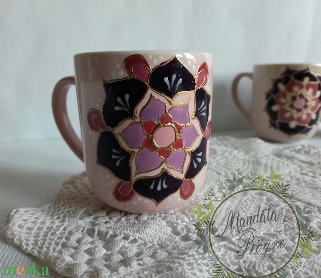 Rózsaszín mandala bögre,Pink bögre - otthon & életmód - konyhafelszerelés, tálalás - tálalás - teás- és kávés pohár, készlet - Meska.hu Rózsaszín mandala bögre,Pink bögre - otthon & életmód - konyhafelszerelés, tálalás - tálalás - teás- és kávés pohár, készlet - Meska.hu