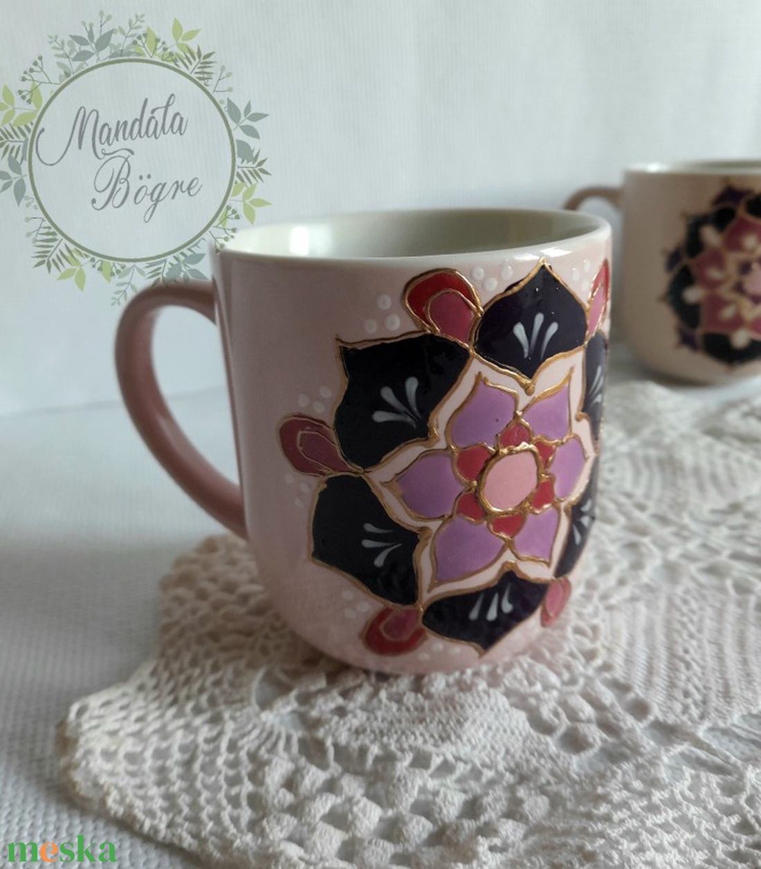 Rózsaszín mandala bögre,Pink bögre - otthon & életmód - konyhafelszerelés, tálalás - tálalás - teás- és kávés pohár, készlet - Meska.hu Rózsaszín mandala bögre,Pink bögre - otthon & életmód - konyhafelszerelés, tálalás - tálalás - teás- és kávés pohár, készlet - Meska.hu