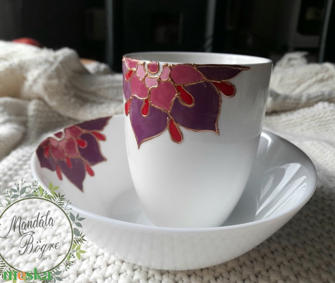 Misztikus Lila reggeliző szett ,Mandala bögre - otthon & életmód - konyhafelszerelés, tálalás - tálalás - bögre & csésze - Meska.hu Misztikus Lila reggeliző szett ,Mandala bögre - otthon & életmód - konyhafelszerelés, tálalás - tálalás - bögre & csésze - Meska.hu