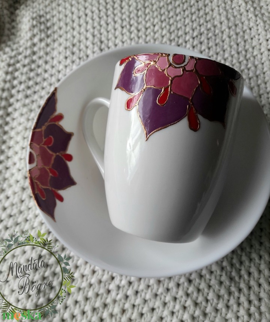 Misztikus Lila reggeliző szett ,Mandala bögre - otthon & életmód - konyhafelszerelés, tálalás - tálalás - bögre & csésze - Meska.hu Misztikus Lila reggeliző szett ,Mandala bögre - otthon & életmód - konyhafelszerelés, tálalás - tálalás - bögre & csésze - Meska.hu