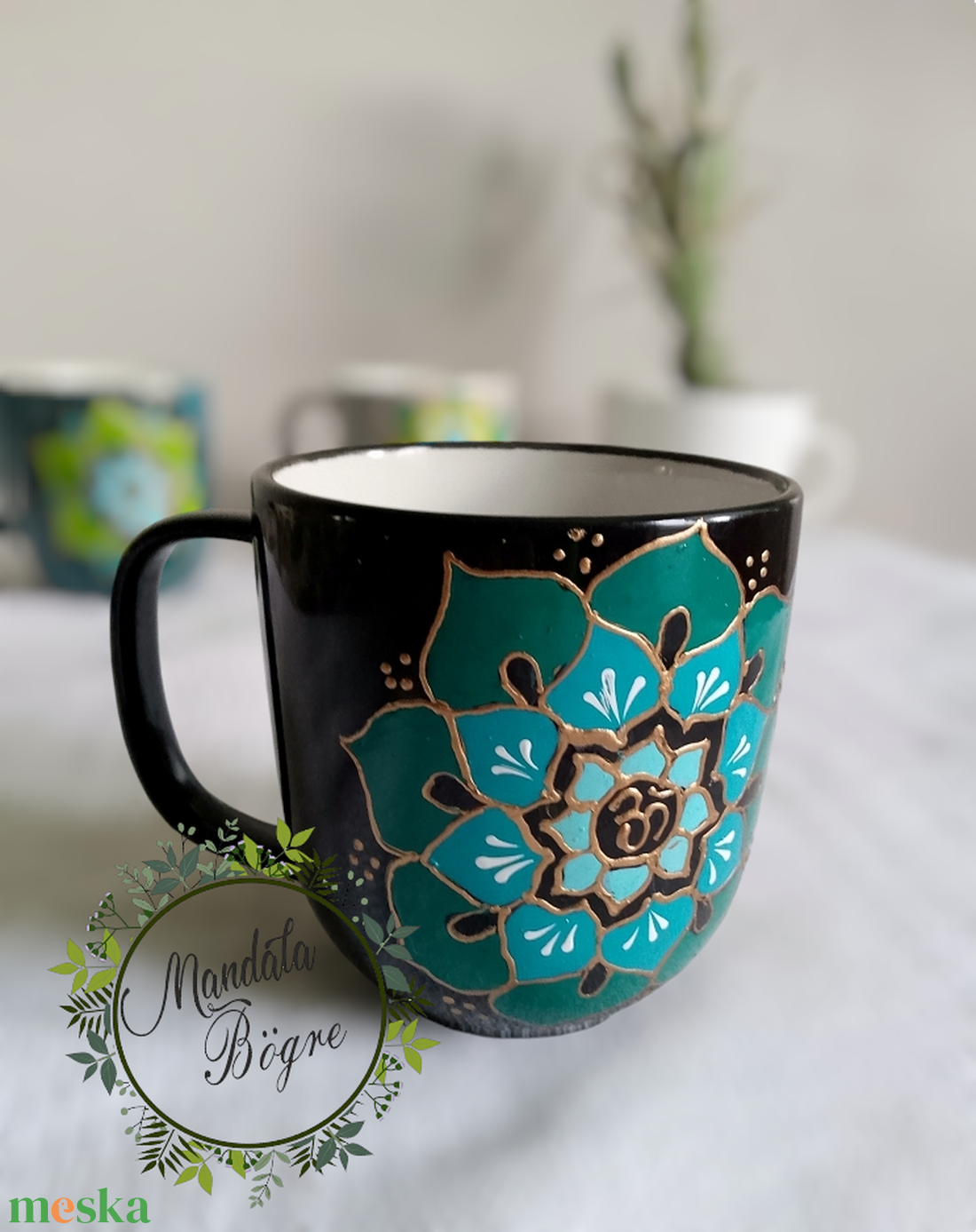 Fekete bögre , Zöld mandala bögre - otthon & életmód - konyhafelszerelés, tálalás - tálalás - bögre & csésze - Meska.hu Fekete bögre , Zöld mandala bögre - otthon & életmód - konyhafelszerelés, tálalás - tálalás - bögre & csésze - Meska.hu