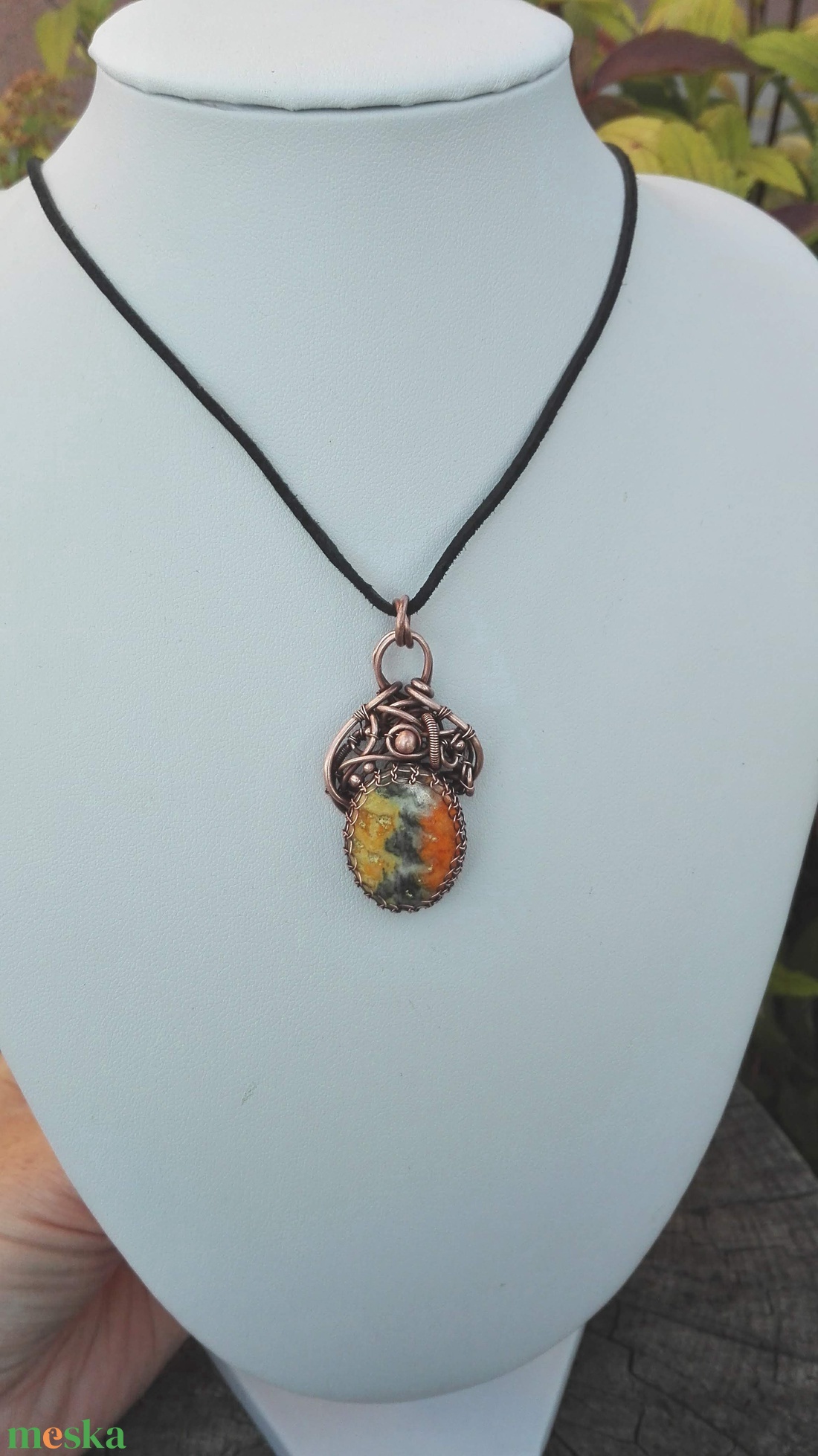 Marokkó réz nyaklánc - ékszer - nyaklánc - medálos nyaklánc - Meska.hu