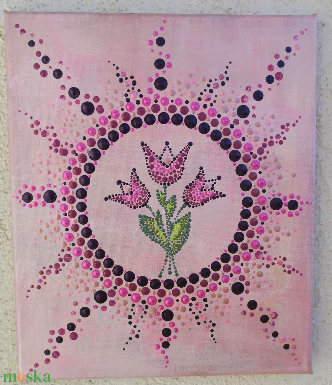 Egyedi tavasz tulipános mandala vászonkép - otthon & életmód - dekoráció - kép & falikép - vászonkép - Meska.hu Egyedi tavasz tulipános mandala vászonkép - otthon & életmód - dekoráció - kép & falikép - vászonkép - Meska.hu