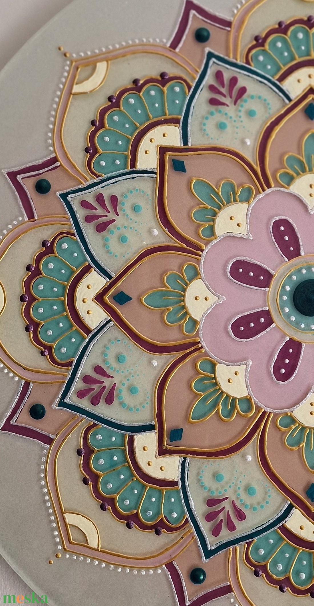 Ganésa virága mandala - otthon & életmód - dekoráció - spiritualitás - mandala - Meska.hu