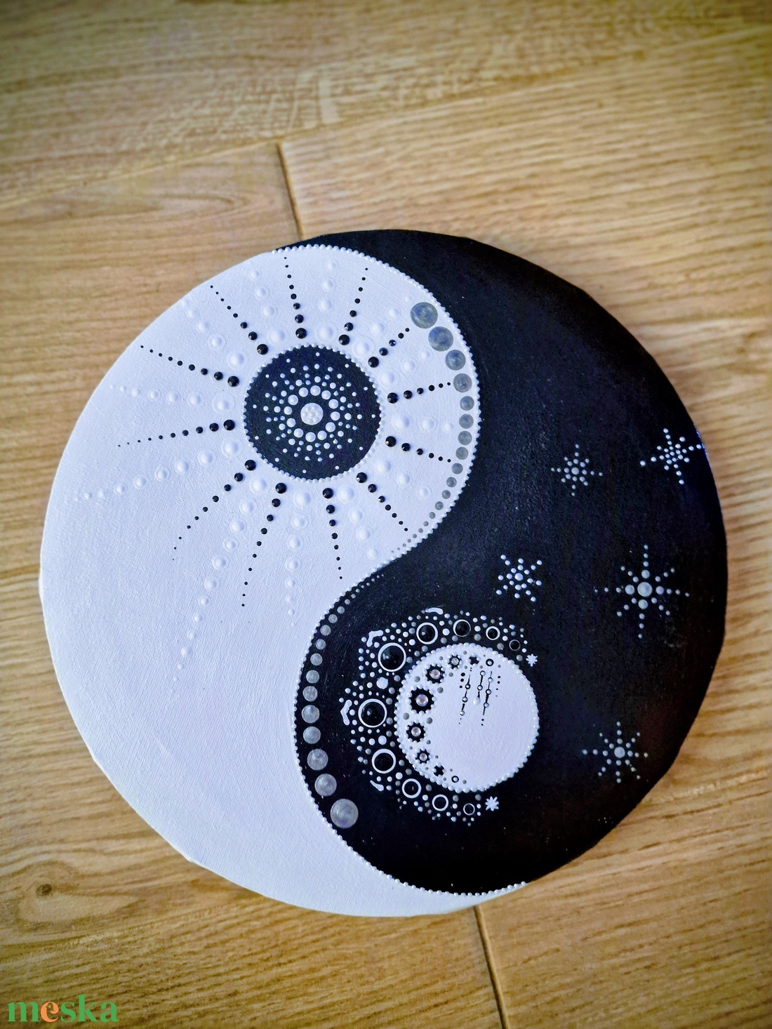 Jin-Jang mandala - otthon & életmód - dekoráció - spiritualitás - mandala - Meska.hu