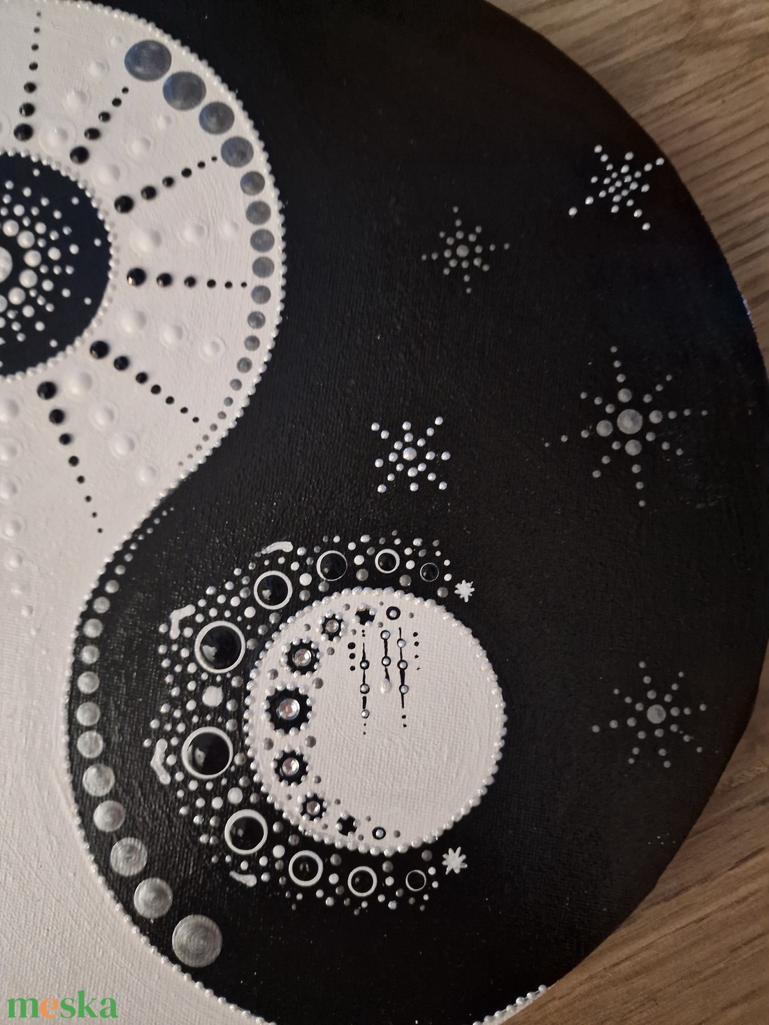 Jin-Jang mandala - otthon & életmód - dekoráció - spiritualitás - mandala - Meska.hu