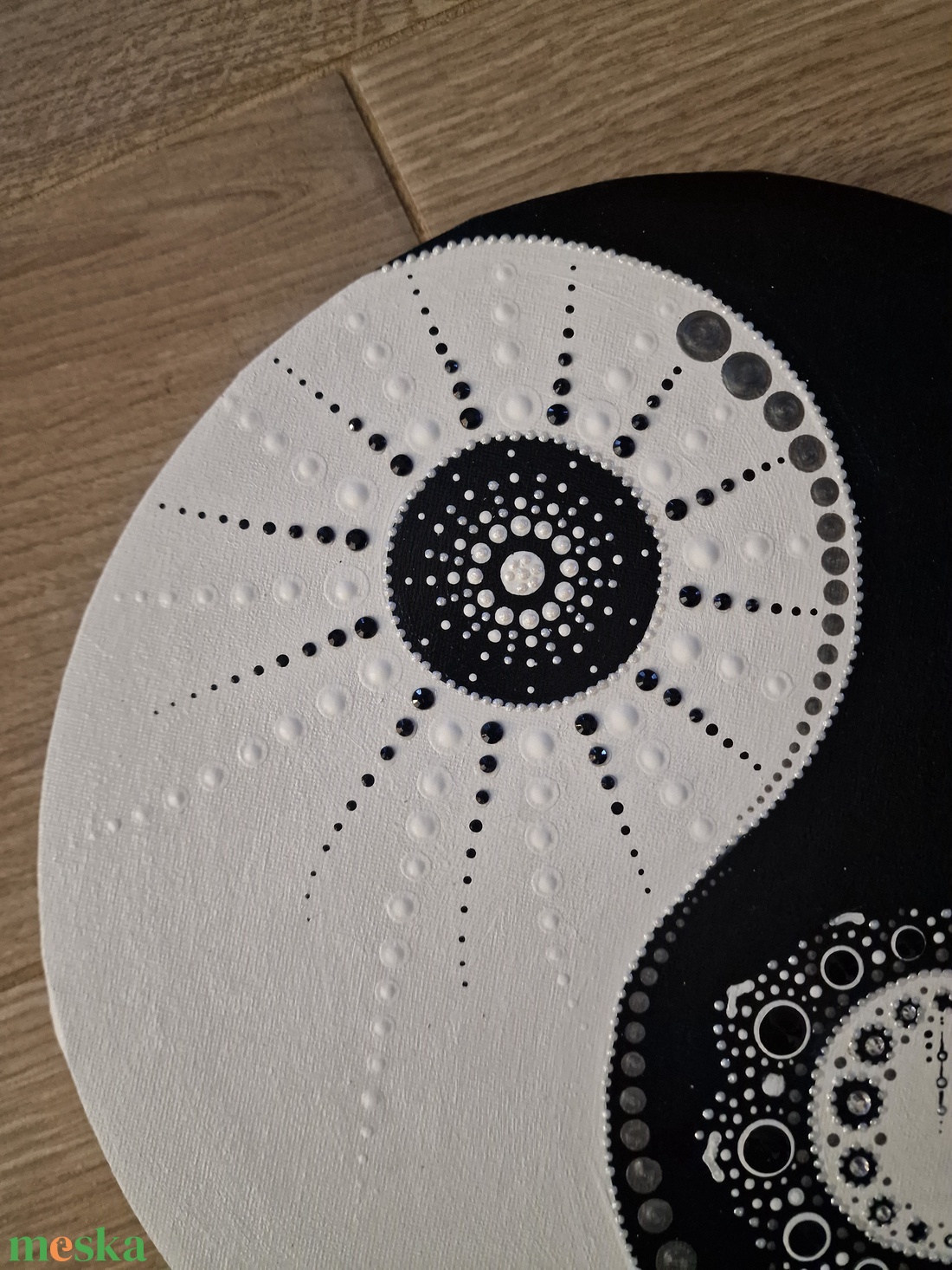 Jin-Jang mandala - otthon & életmód - dekoráció - spiritualitás - mandala - Meska.hu