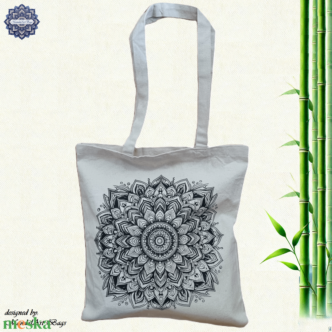 Harmónia Mandala V001 - 24MABCA_0002 - táska & tok - bevásárlás & shopper táska - shopper, textiltáska, szatyor - Meska.hu