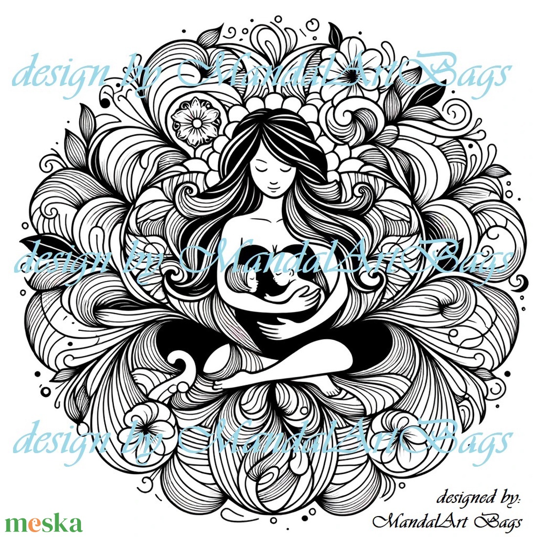 Anyaság Mandala V001 - 24MABCA_0003 - táska & tok - bevásárlás & shopper táska - shopper, textiltáska, szatyor - Meska.hu Anyaság Mandala V001 - 24MABCA_0003 - táska & tok - bevásárlás & shopper táska - shopper, textiltáska, szatyor - Meska.hu