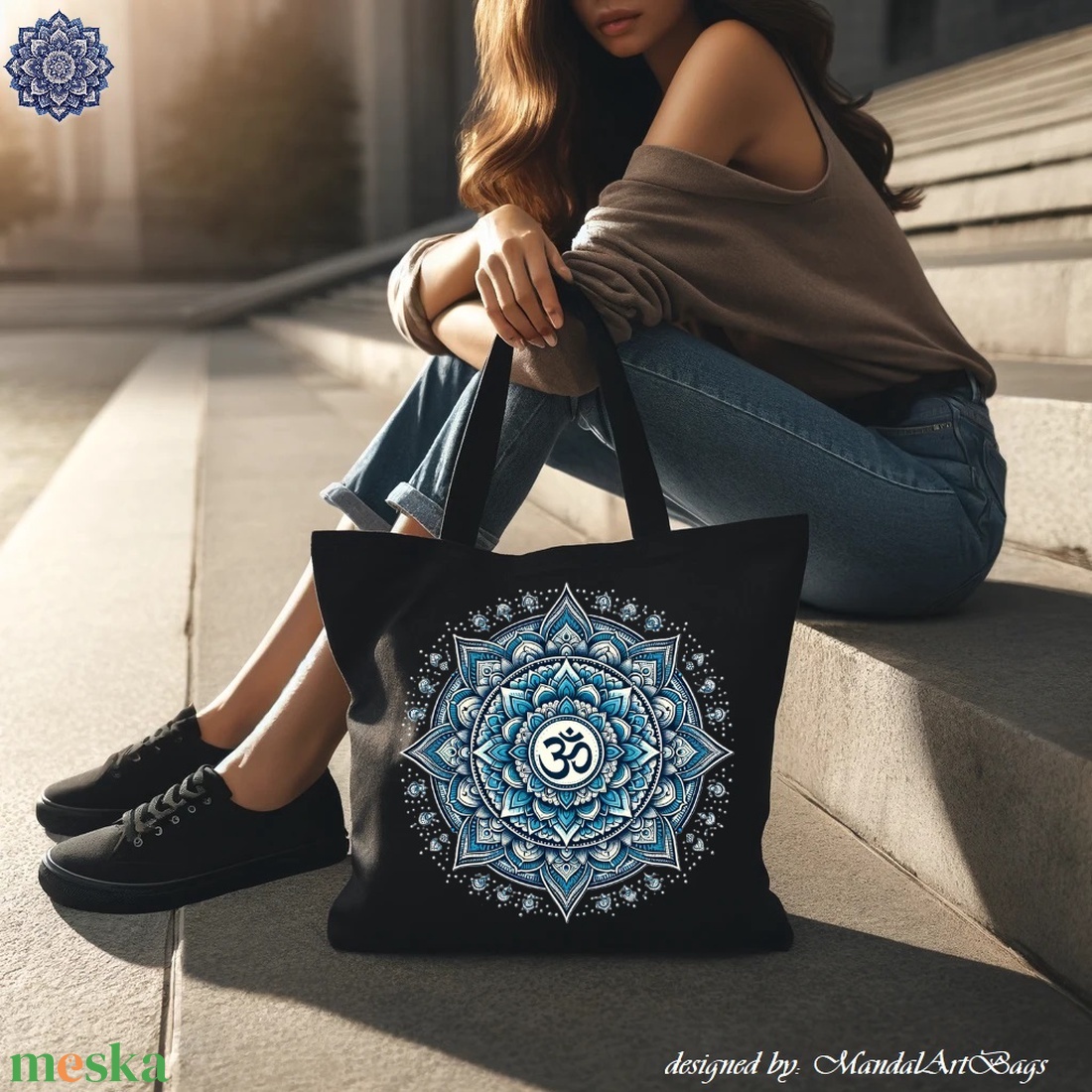 OM Mandala táska - táska & tok - bevásárlás & shopper táska - shopper, textiltáska, szatyor - Meska.hu OM Mandala táska - táska & tok - bevásárlás & shopper táska - shopper, textiltáska, szatyor - Meska.hu