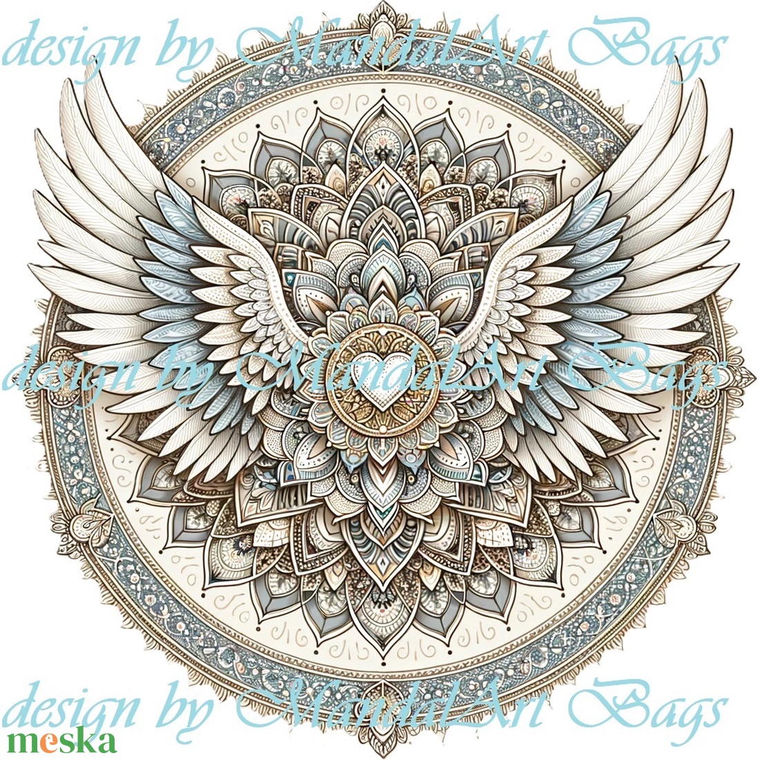 Angyali védelem mandala - táska & tok - kézitáska & válltáska - válltáska - Meska.hu Angyali védelem mandala - táska & tok - kézitáska & válltáska - válltáska - Meska.hu