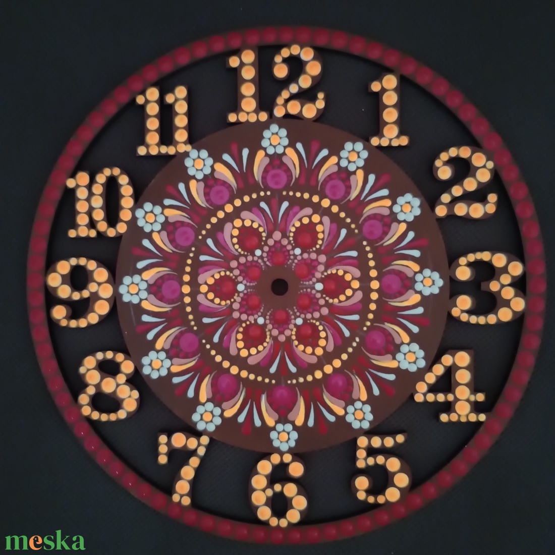 Világítós mandala fali óra - otthon & életmód - dekoráció - spiritualitás - mandala - Meska.hu Világítós mandala fali óra - otthon & életmód - dekoráció - spiritualitás - mandala - Meska.hu