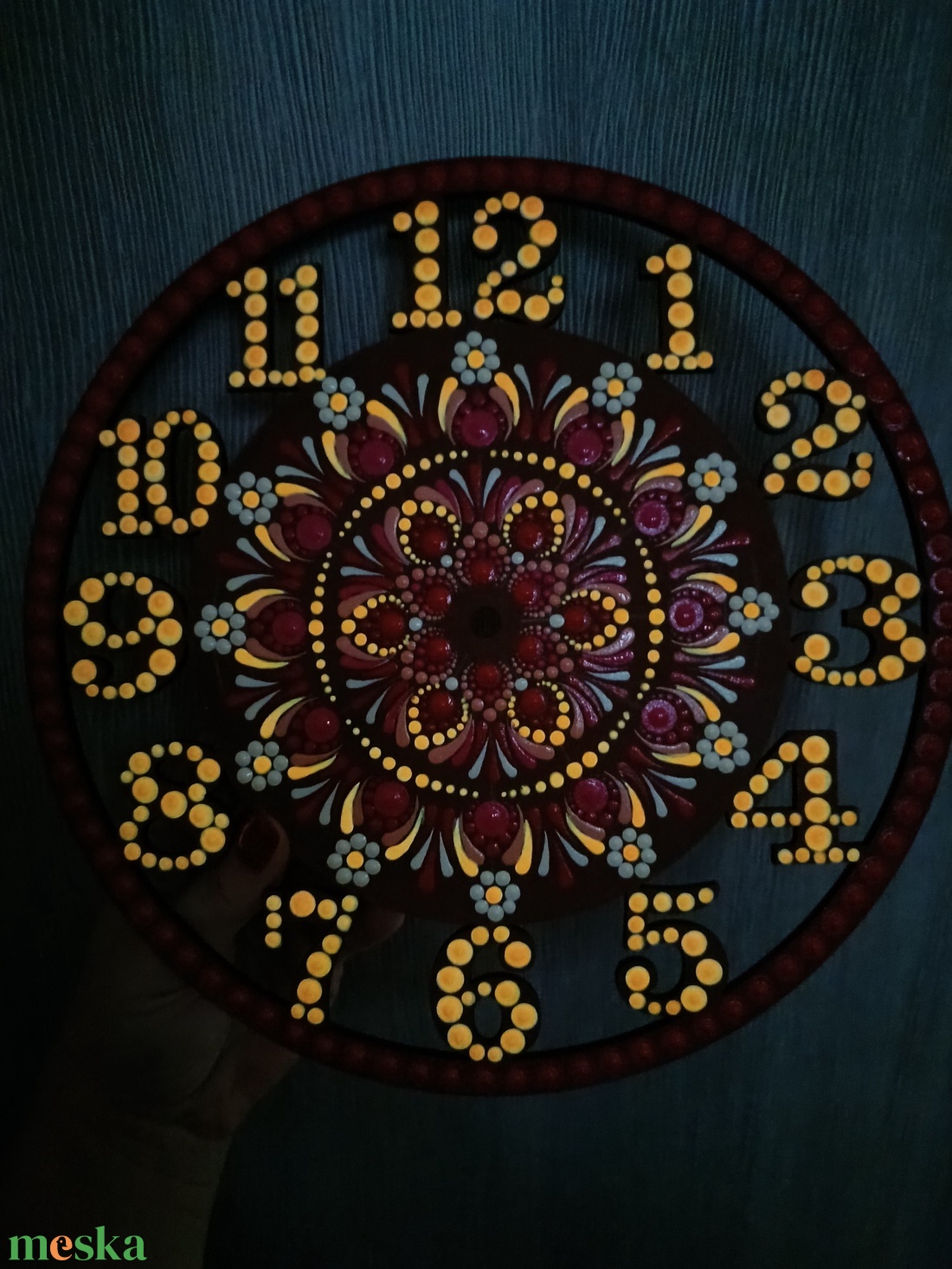 Világítós mandala fali óra - otthon & életmód - dekoráció - spiritualitás - mandala - Meska.hu Világítós mandala fali óra - otthon & életmód - dekoráció - spiritualitás - mandala - Meska.hu