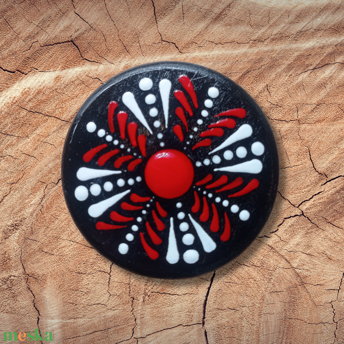 Mandala mintás hűtőmágnes  - otthon & életmód - dekoráció - spiritualitás - mandala - Meska.hu